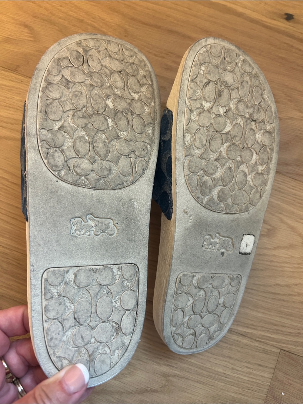 Coach jeans sandals-Sz 8 - Picture 8 of 9